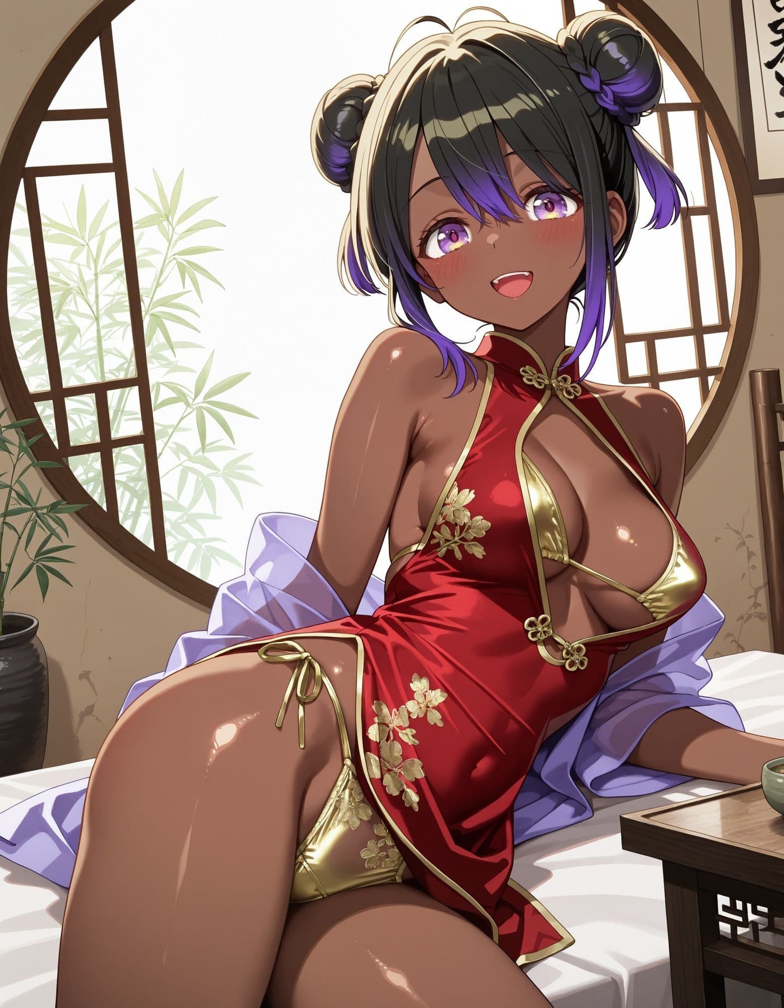 チャイナドレスでパンチラ6 サンプル5