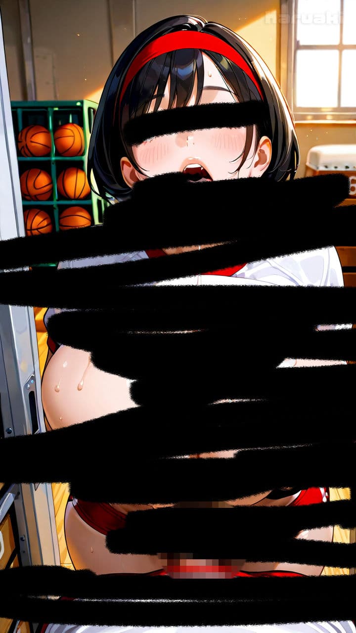 【AIアニメ巨乳美女写真集】Vol.19爆乳ブルマ女子まなみんのひみつの性部活動 サンプル2