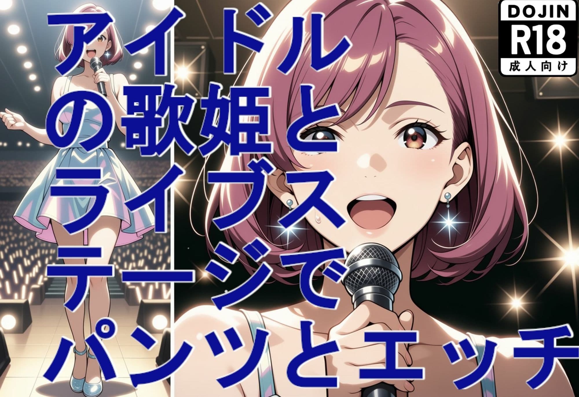【超美麗動画の歌付き。歌音声付き。】アイドルの歌姫とライブステージでパンツとエッチ（高画質版） サンプル2
