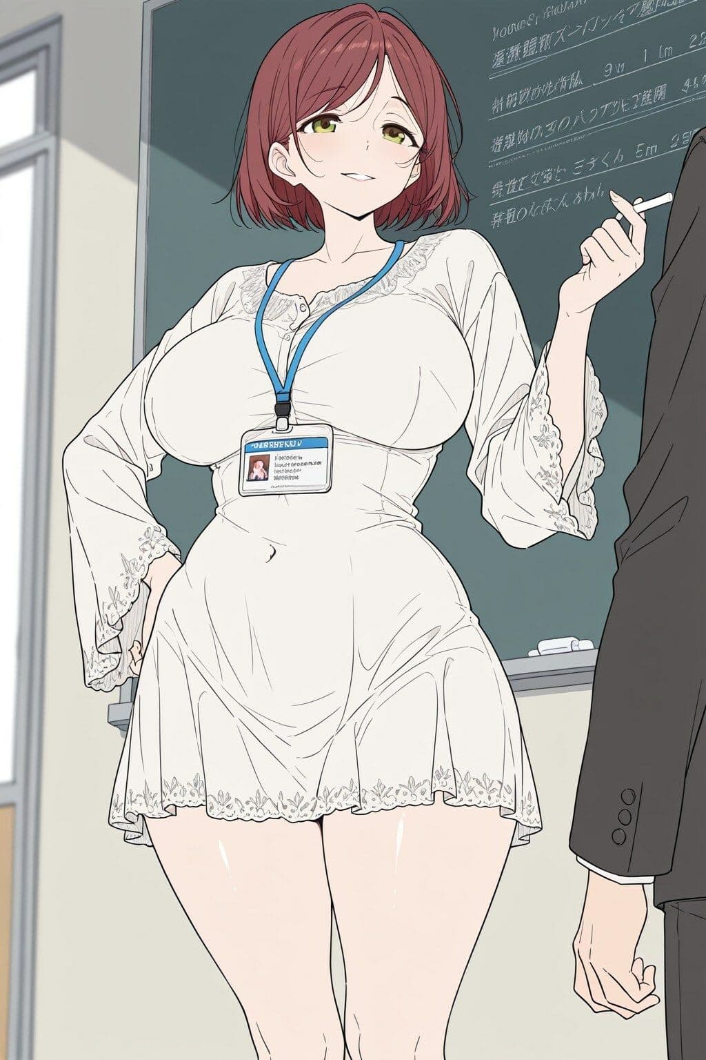 防〇大学校のエロ女教官とスク水えっちさせていただいた サンプル3