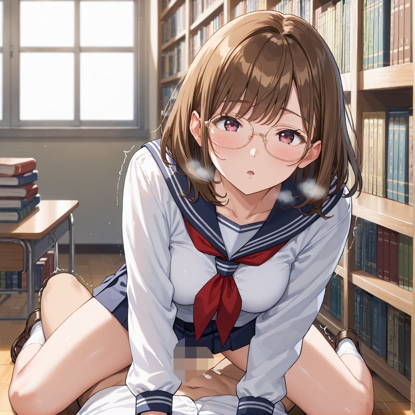 学園性活！図書委員と官能的な秘め事10【メガネ美少女の厳選CG500枚収録】 サンプル7