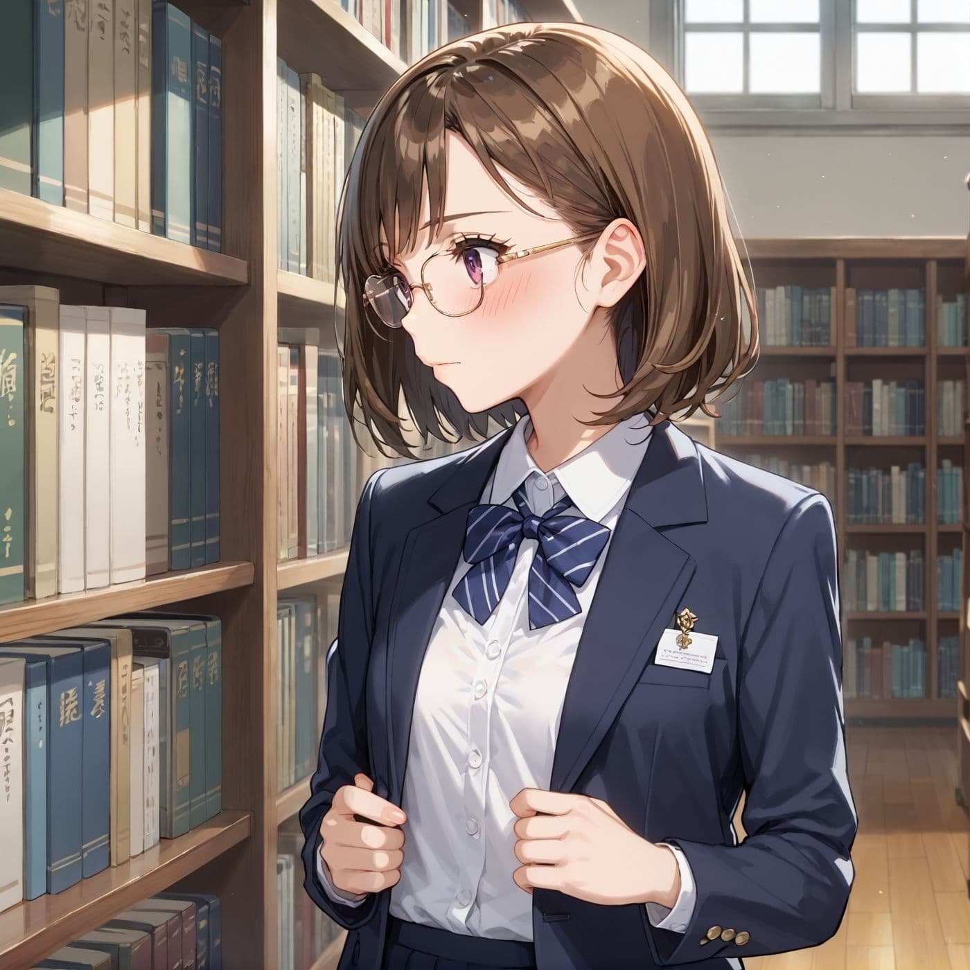 学園性活！図書委員と官能的な秘め事10【メガネ美少女の厳選CG500枚収録】 サンプル10