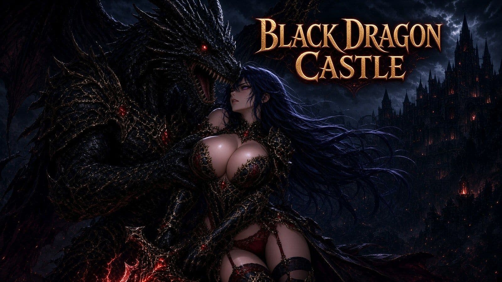 ブラックドラゴン・キャッスル  イラスト・動画 設定資料集  BLACK DRAGON CASTLE サンプル1