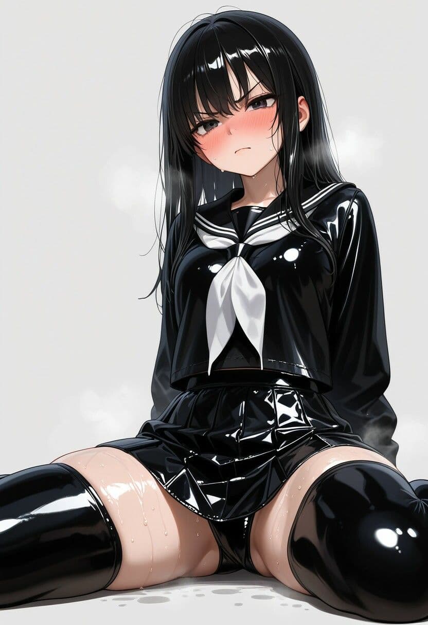 汗だくラテックスセーラー服 サンプル2