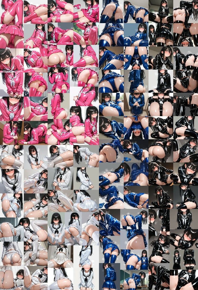 汗だくラテックスセーラー服 サンプル5