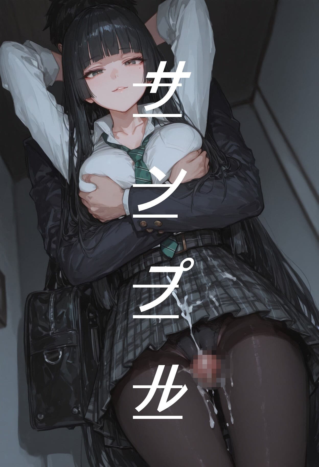 黒ストJKに素股してもらう画集 サンプル2