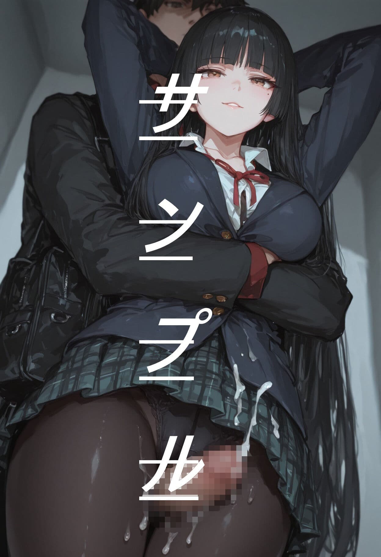 黒ストJKに素股してもらう画集 サンプル6