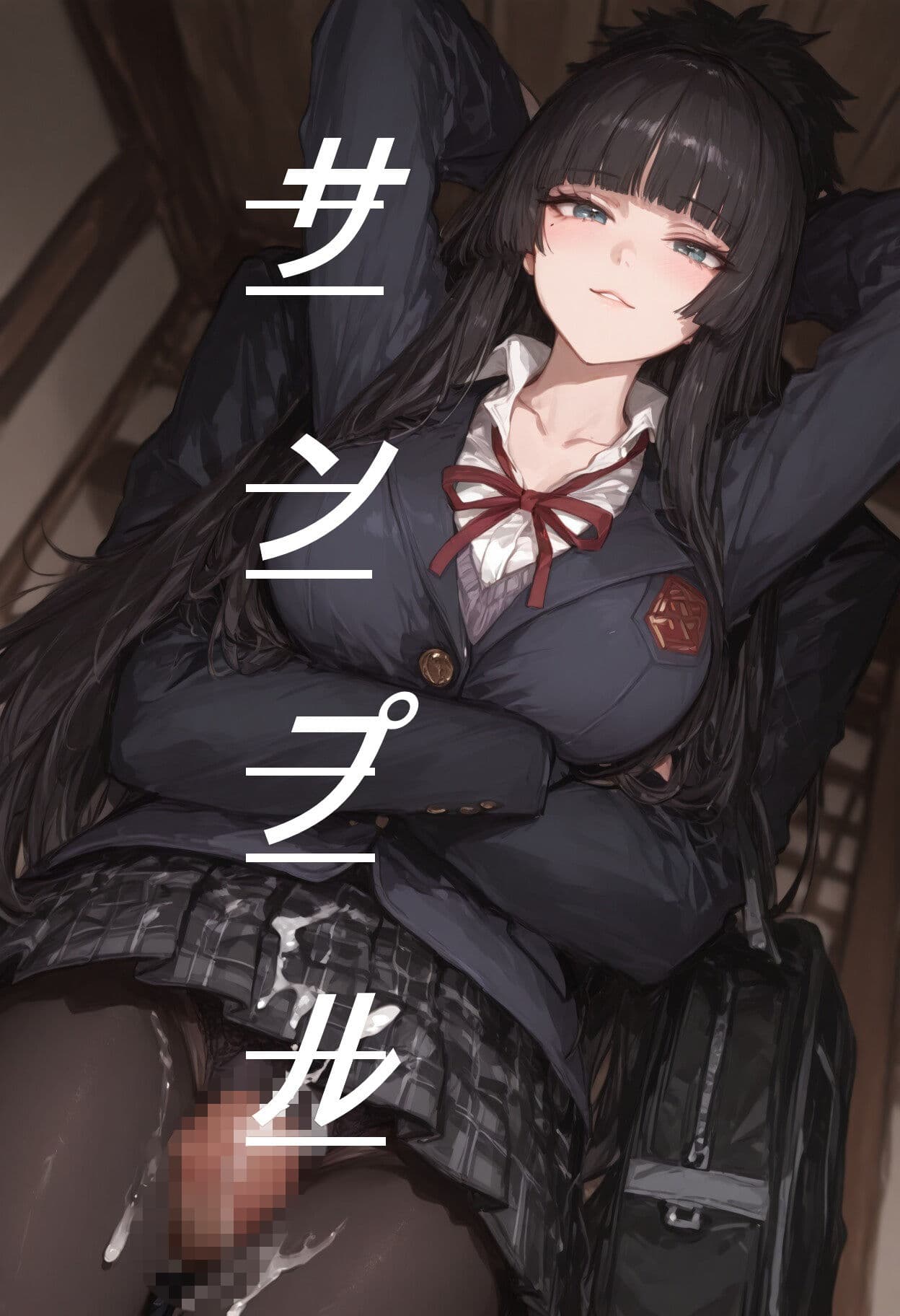 黒ストJKに素股してもらう画集 サンプル7