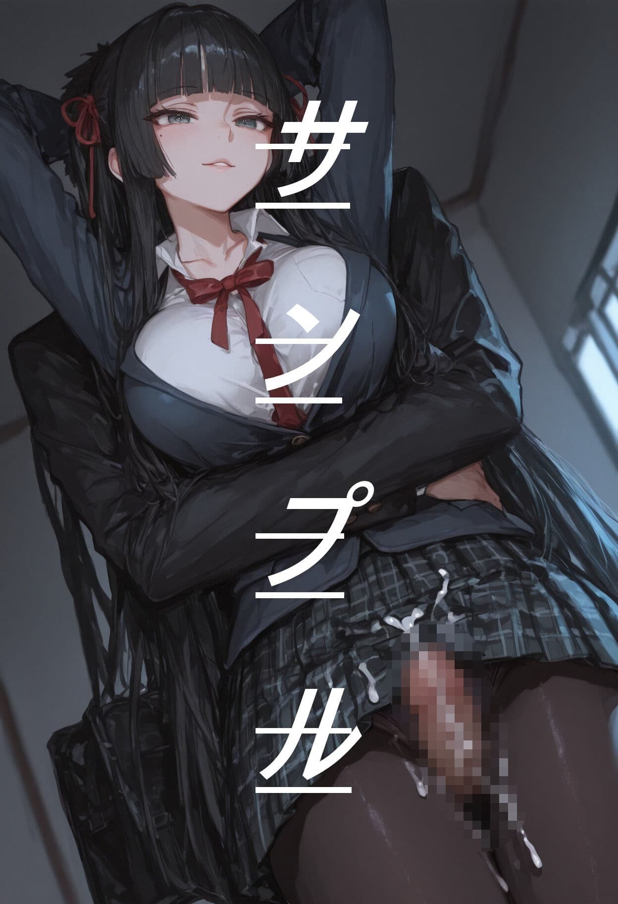 黒ストJKに素股してもらう画集 サンプル8