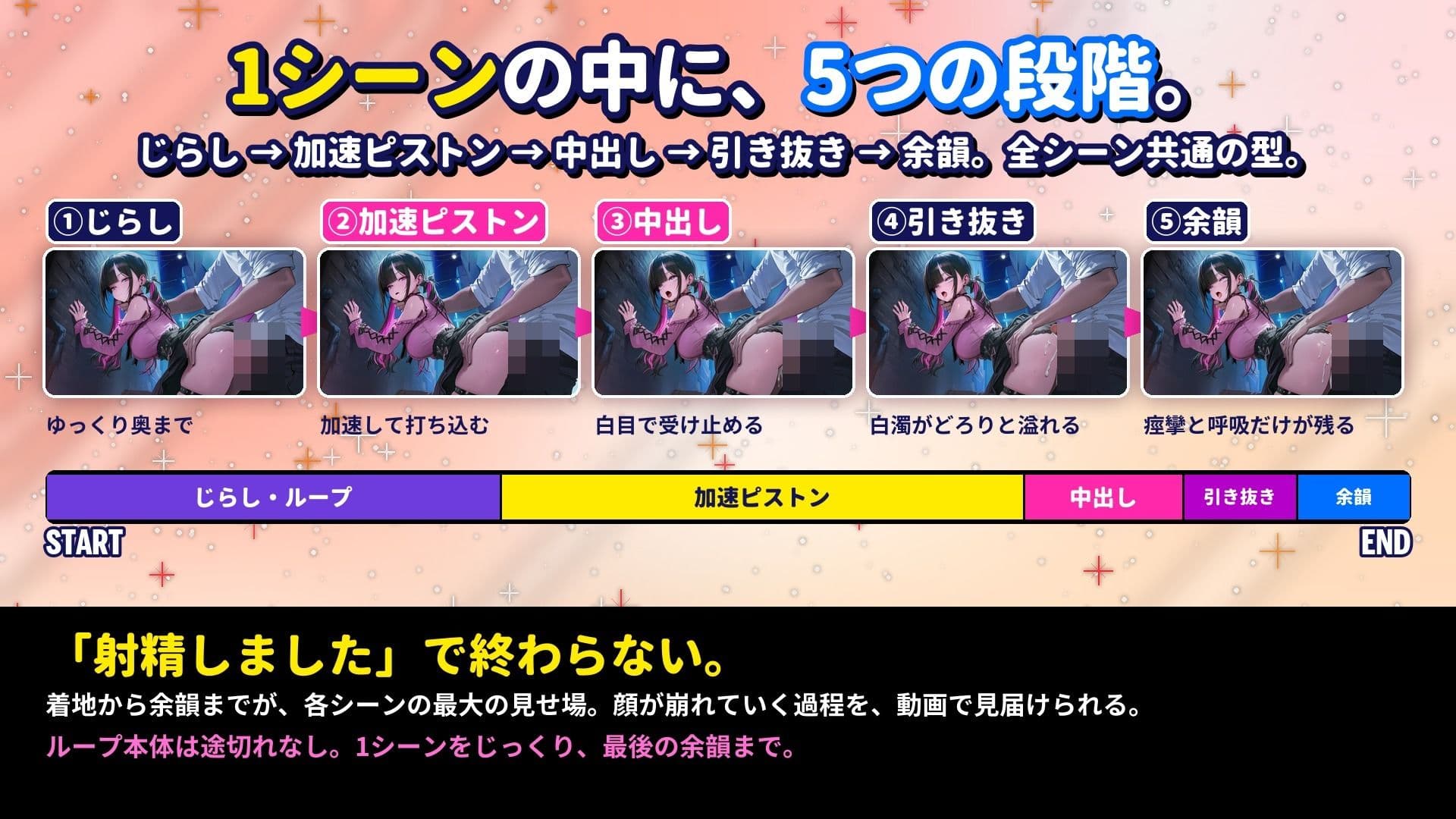 【4Kアニメ×声優フル生ボイス】超リアルな喘ぎ声！生意気な地雷系女子を中出し種付け孕ませSEX！白目イキ＆オホ声で完堕ち確定 サンプル4