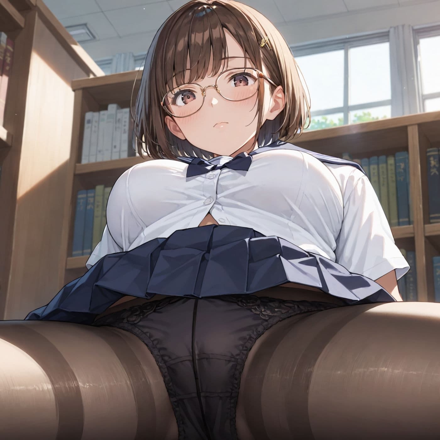 学園性活！図書委員と官能的な秘め事11【メガネ美少女の厳選CG245枚収録】PC向け サンプル2