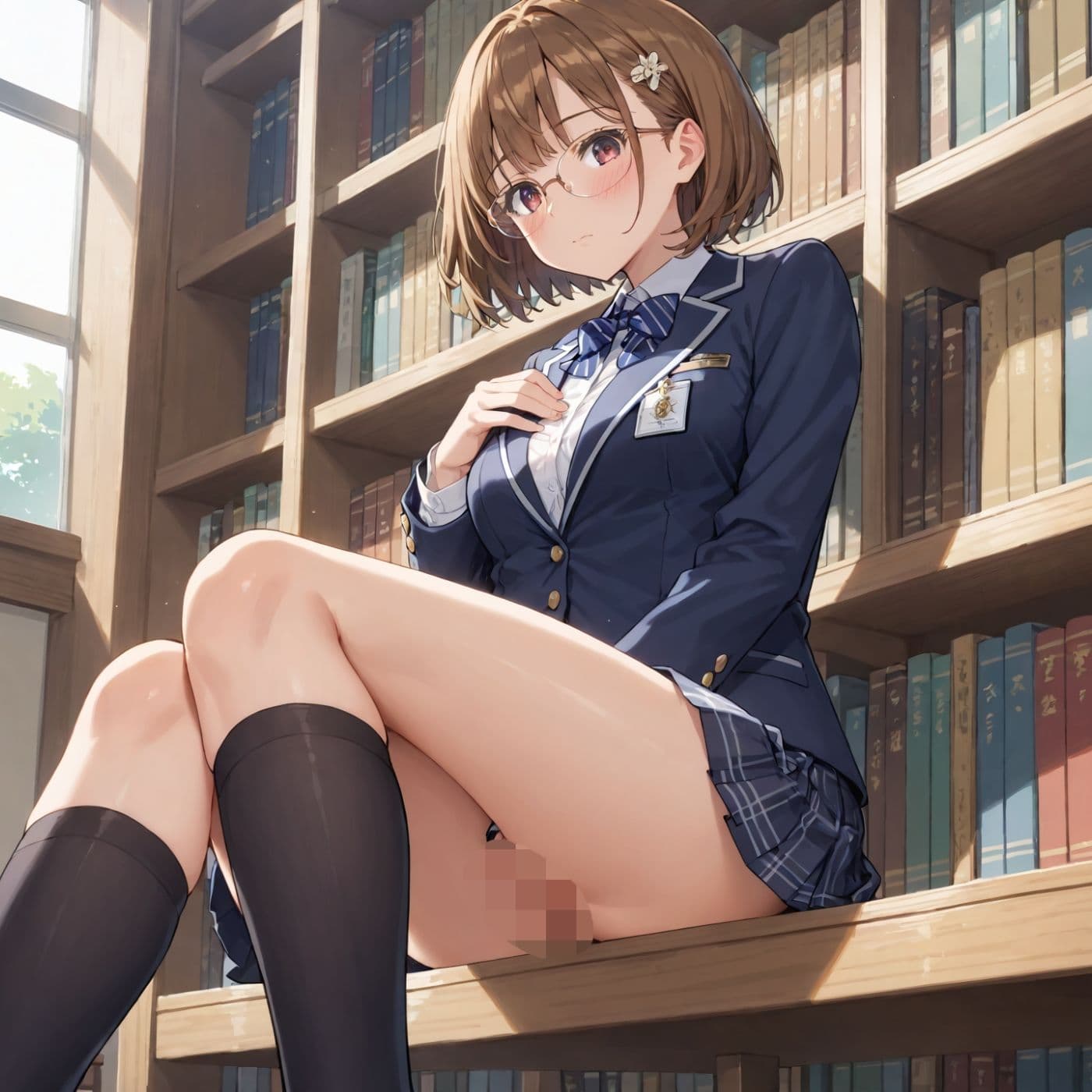 学園性活！図書委員と官能的な秘め事11【メガネ美少女の厳選CG245枚収録】PC向け サンプル3