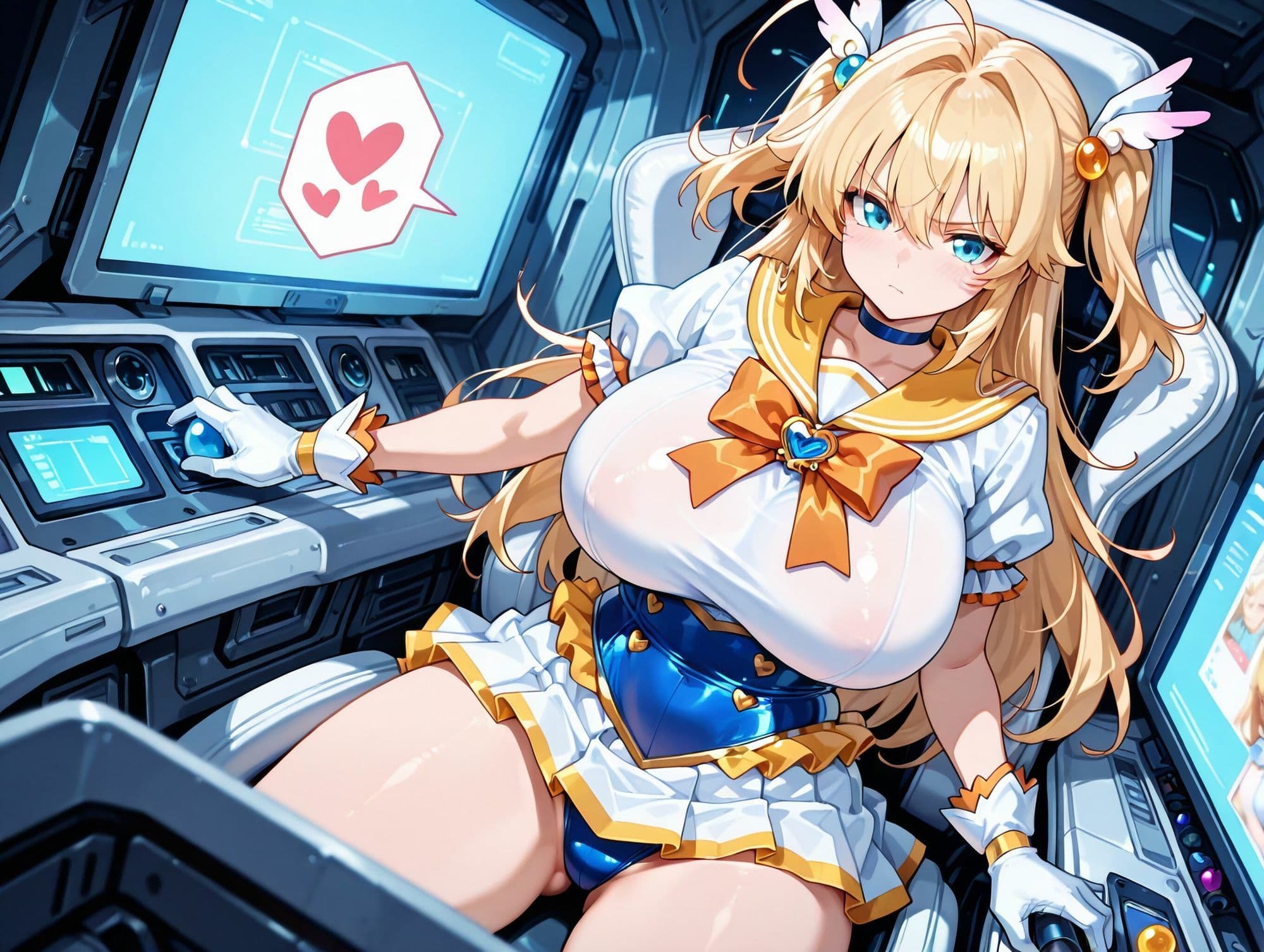 パイロット少女VS触手【セーラー魔法少女服編】 サンプル2