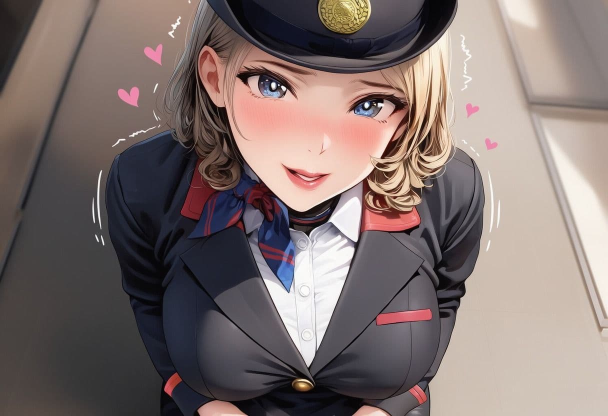 高級美女CA 甘々彼女と制服フェチH サンプル1