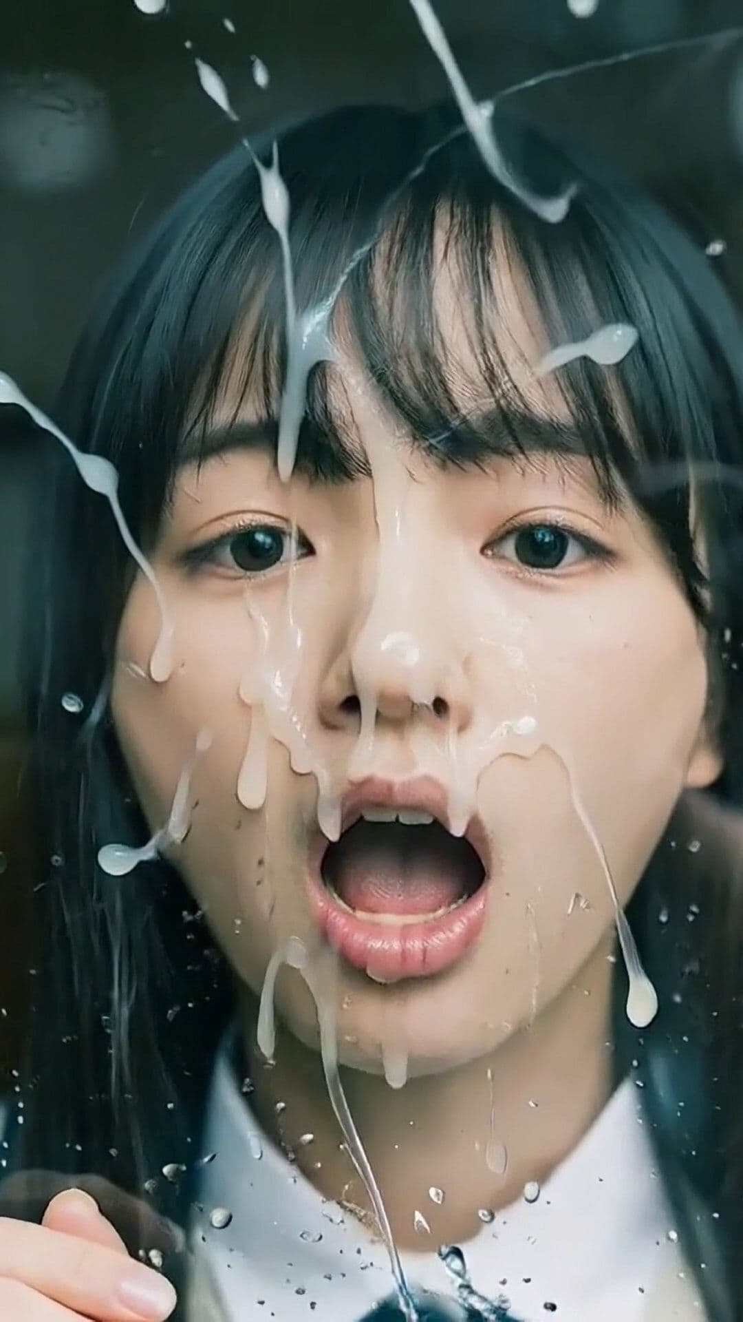 舌フェチ16 AI 顔クローズアップ サンプル5
