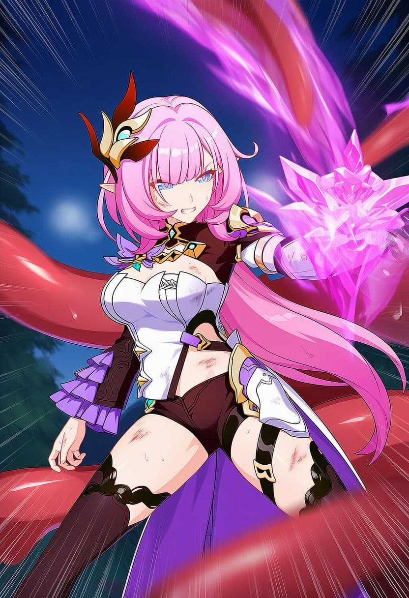 エリシア（崩壊3r●） vs ぬるぬる触手 サンプル4