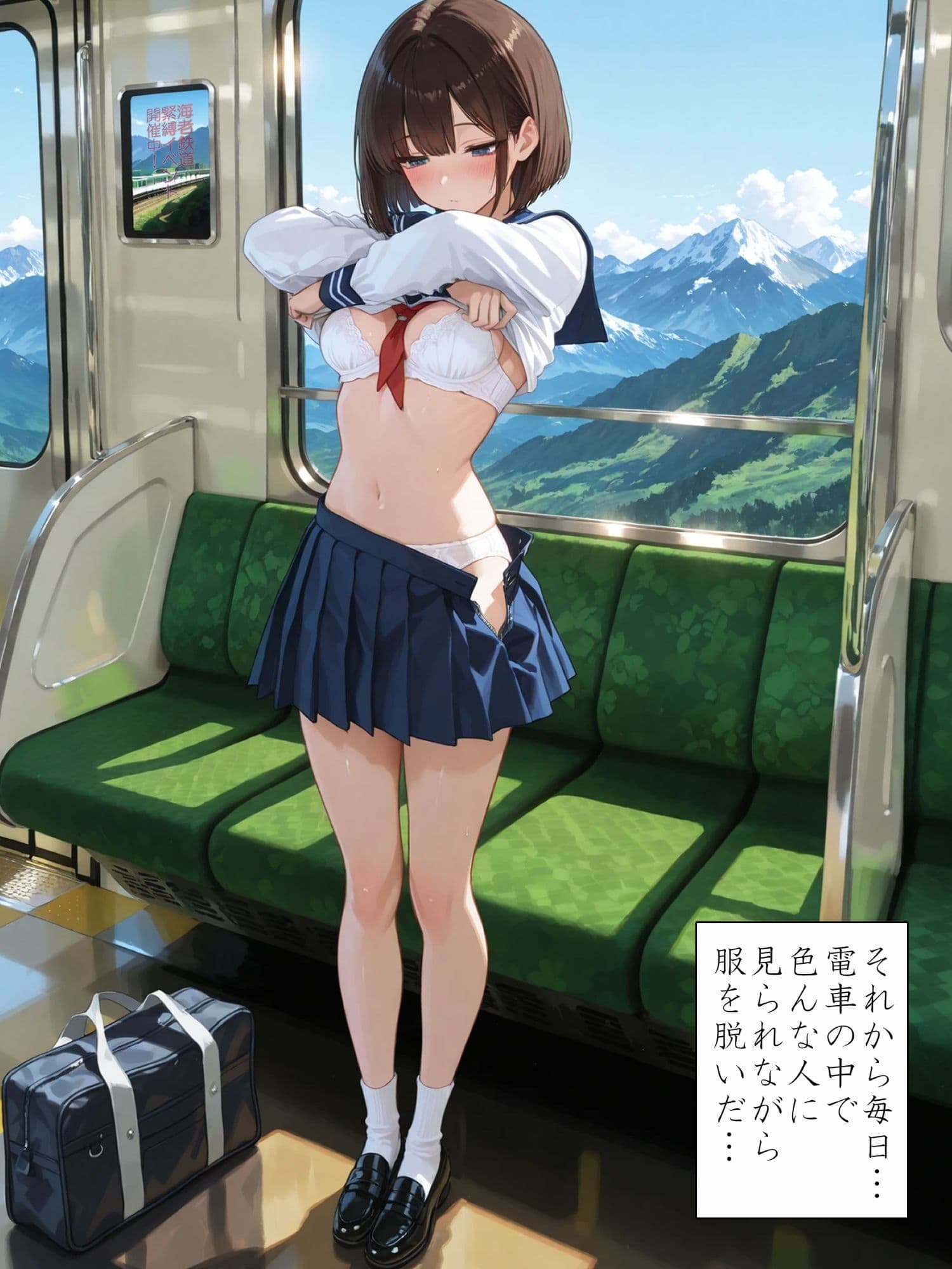 電車緊縛のバイト始めました サンプル2