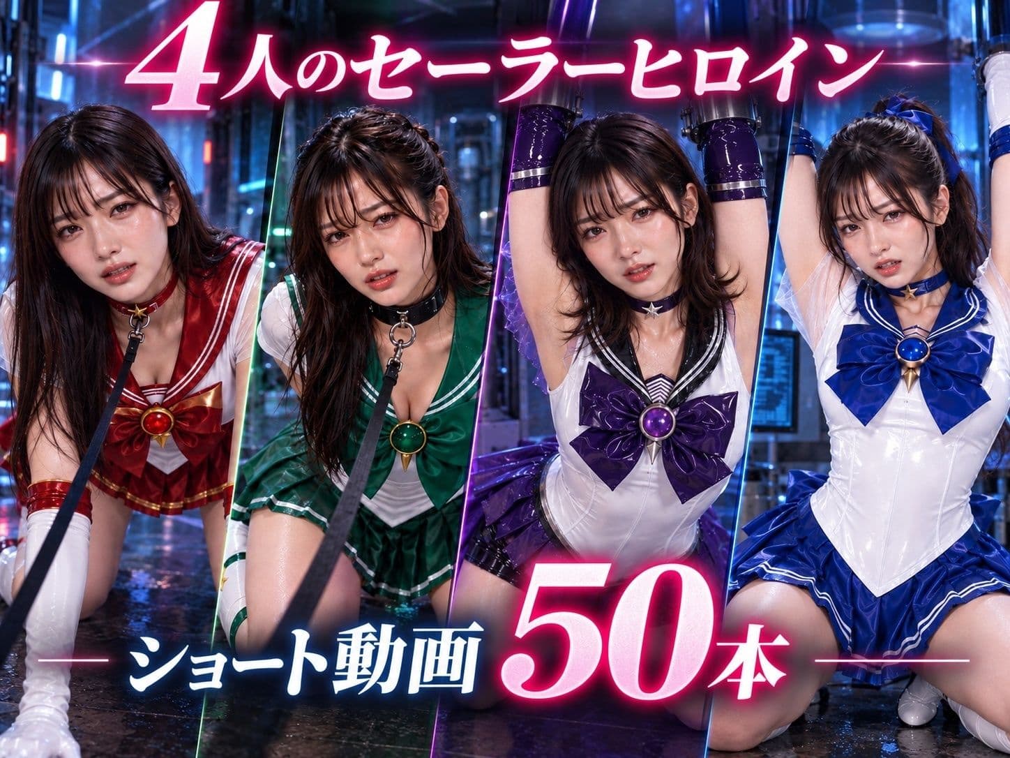 特撮ヒロイン絶体絶命〜セーラーヒロインリモコンバイブ責め〜 サンプル1