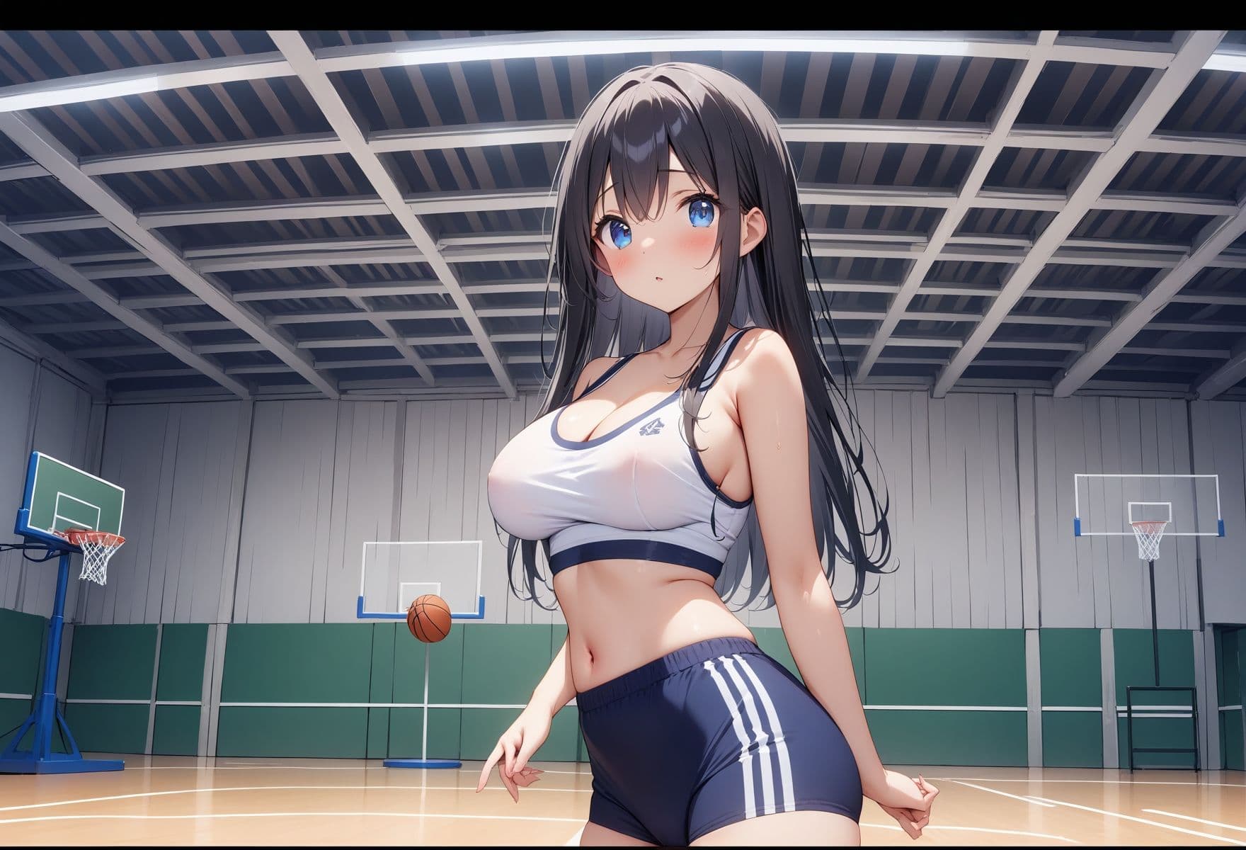 美女で巨乳なダンス部員たちはスポブラのままエロオヤジに〇されています サンプル2
