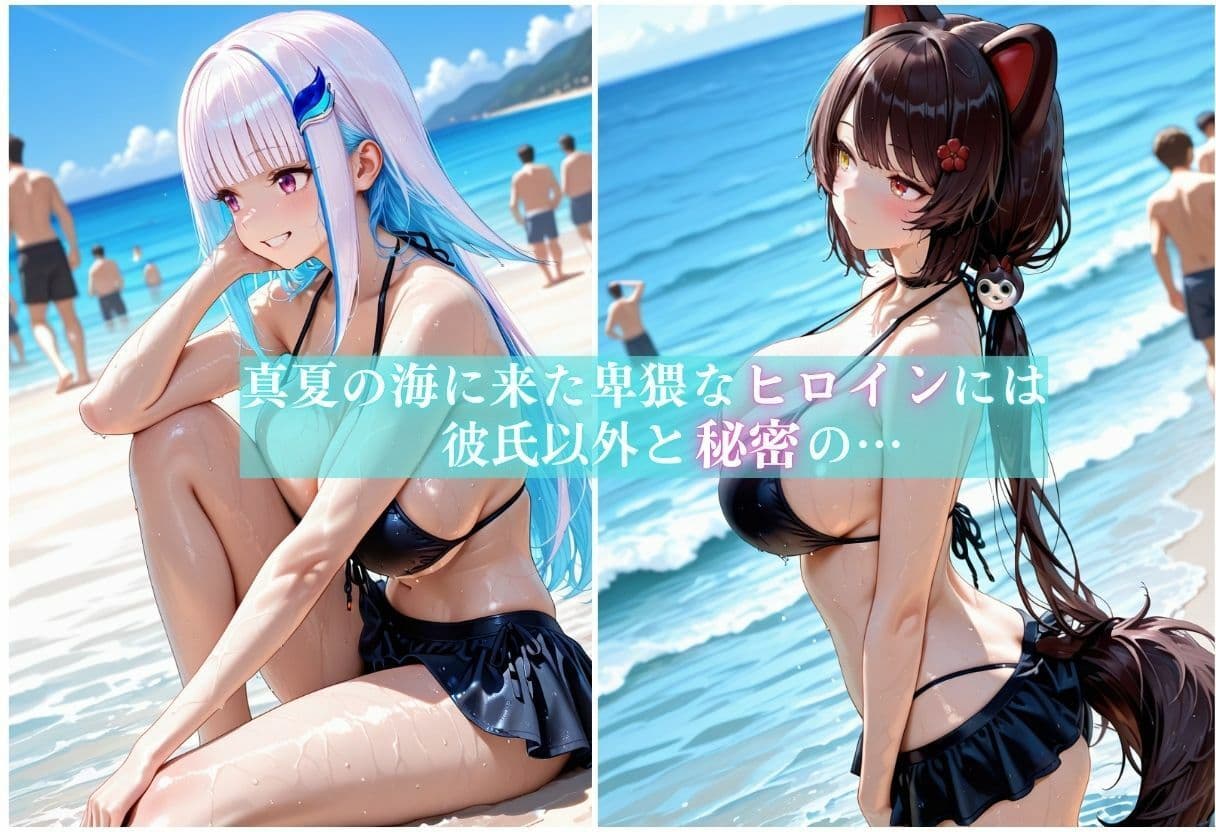 浮気ビッチの海水浴公開メス堕ちSEX〜人がいるのに構わず他人棒でアヘる女〜Vol.2 サンプル1