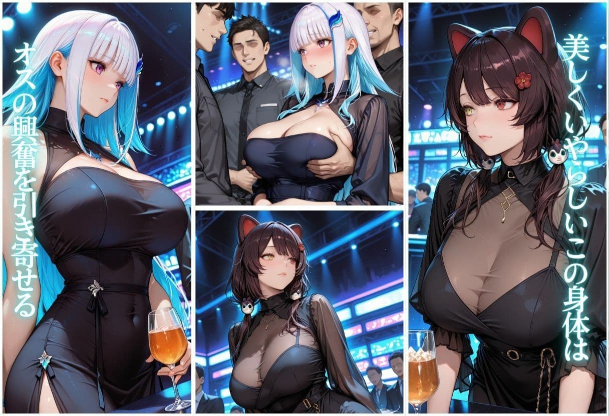 痴女の秘密のハプバーNight〜男たちを食い尽くす乱交プリンセス〜Vol.5 サンプル1