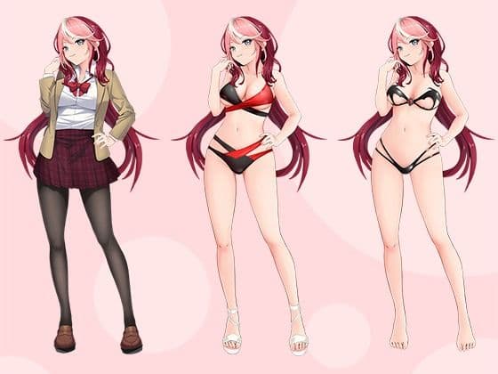 【立ち絵素材R18】高飛車サキュバス フルセットPSDパック サンプル5