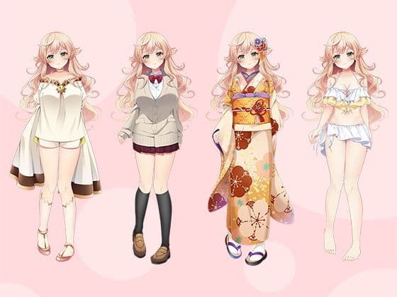 【立ち絵素材R18】おっとり系天使 フルセットPSDパック サンプル4