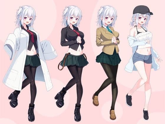 【立ち絵素材R18】ちょっぴりおかしな傷有少女 フルセットPSDパック サンプル4