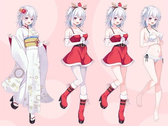 【立ち絵素材R18】ちょっぴりおかしな傷有少女 フルセットPSDパック サンプル5