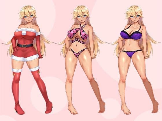 【立ち絵素材R18】褐色巨乳ギャル生徒 フルセットPSDパック サンプル2