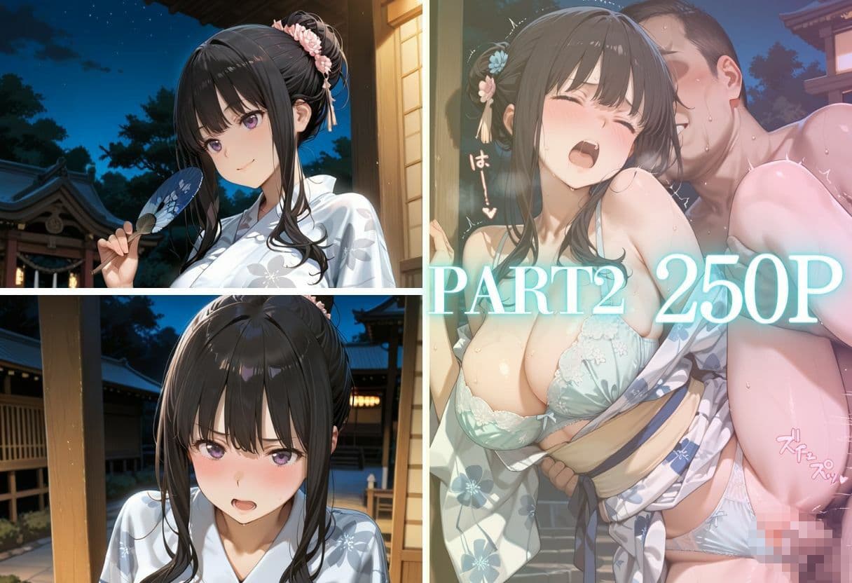 先輩との夏...花火デートからびしょ濡れ本殿SEX vol.5 サンプル3