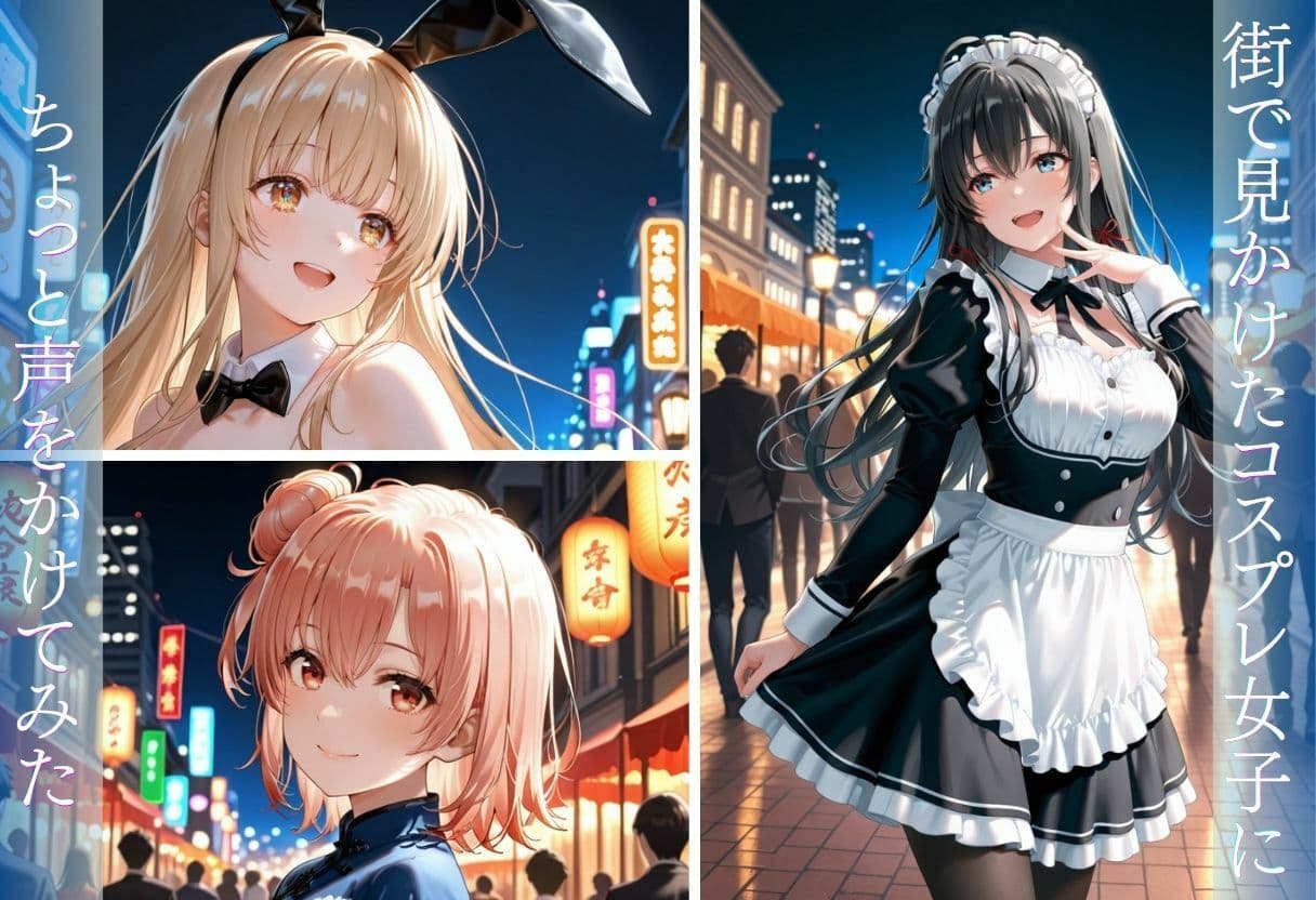 街で見かけたコスプレ女子をナンパしたら、そのままホテルまで行けた話 サンプル2
