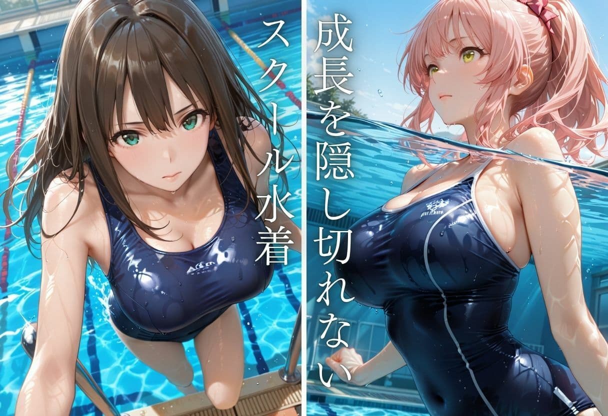 学校のプールでスクール水着を狙う教師〜逃げるヒロインは体育館倉庫で完堕ち〜Vol.1 サンプル4