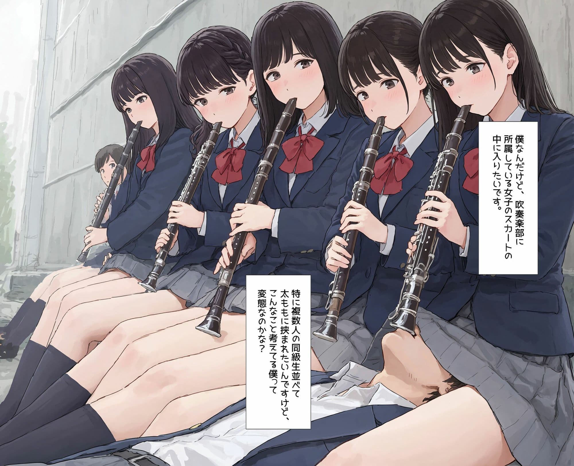 僕はクラリネット吹いている同級生のスカートの中に入りたい サンプル1