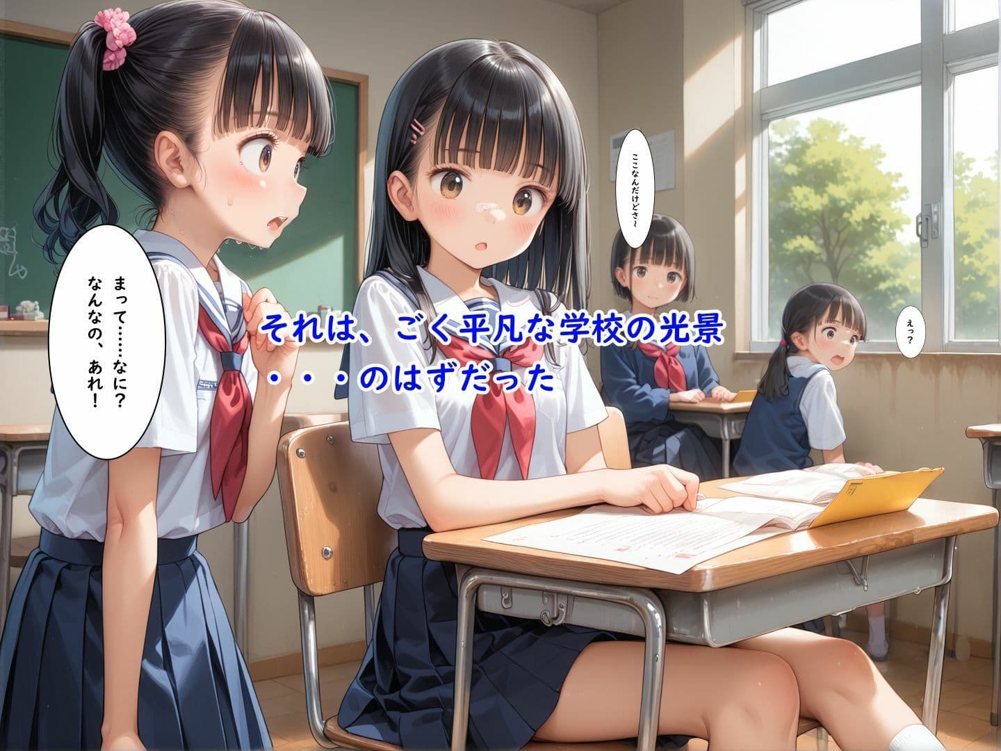 苗床少女〜まだ何も知らない無垢な少女が触手に完全拘束されたまま与えられる全身の性感帯への同時責めにより永遠に繰り返される連続アクメ〜 サンプル1
