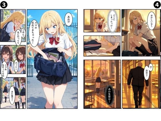 セリフ付き【淫乱学園】狙われた金髪美女〜屈辱の絶頂記録〜 サンプル2