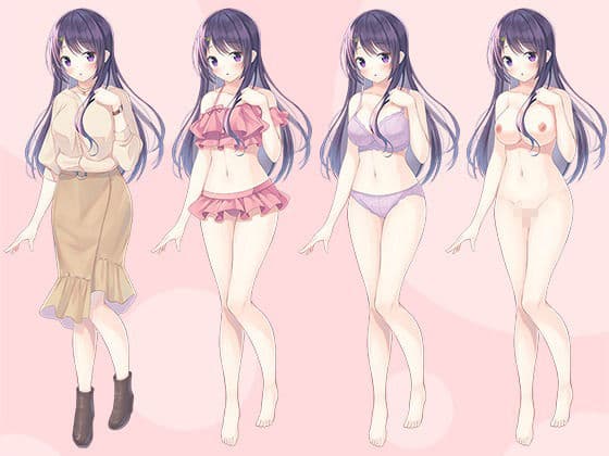 【立ち絵素材R18】清純無垢な幼馴染 フルセットPSDパック サンプル1