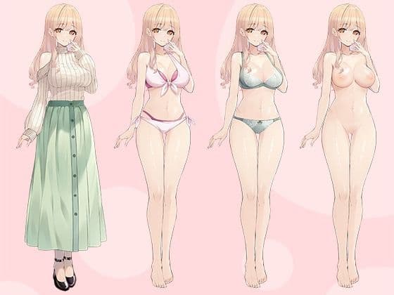 【立ち絵素材R18】あらあらお隣のお姉さん フルセットPSDパック サンプル1