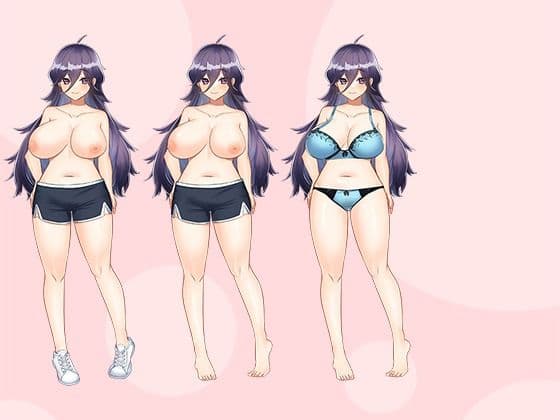 【立ち絵素材R18】ぽっちゃり引きこもり巨乳 フルセットPSDパック サンプル2