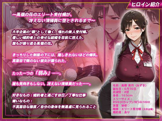 弱みを握られた巨乳エリート受付嬢が冴えない清掃員に堕とされる サンプル1