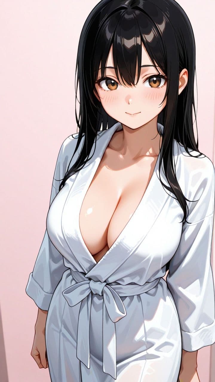 黒髪巨乳美女のオイルマッサージ〜全裸で後ろから揉まれて正常位中出し絶頂〜249枚 サンプル1