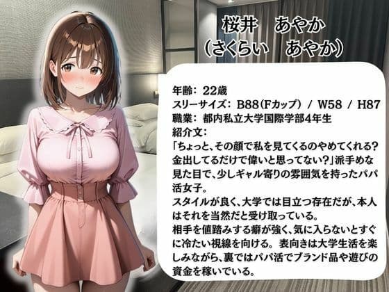 生意気パパ活女子を緊縛調教何度イっても終わらない無限中出し地獄  国際学部4年  桜井あやか サンプル1