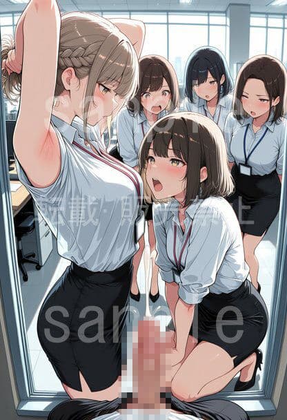 入社したら男はボク一人。ストレスまみれのOLたちにち〇ぽを見せるお仕事 サンプル7