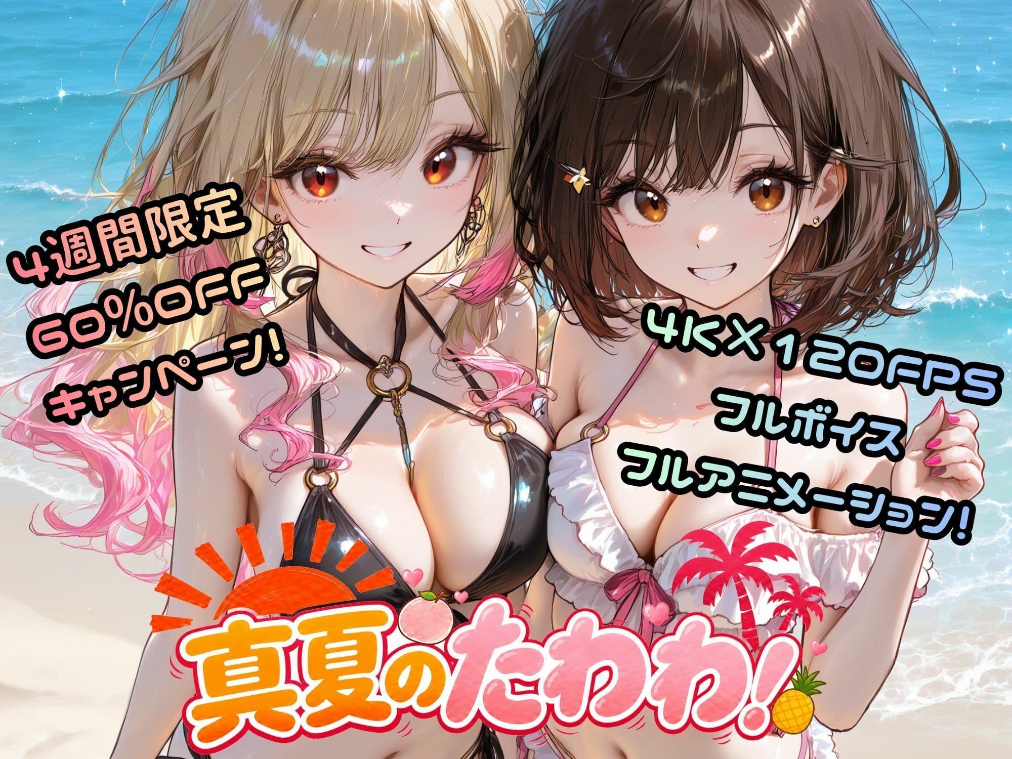 【4K 120FPS】真夏のたわわ！ 〜内緒のハメ撮りビーチ〜 サンプル3