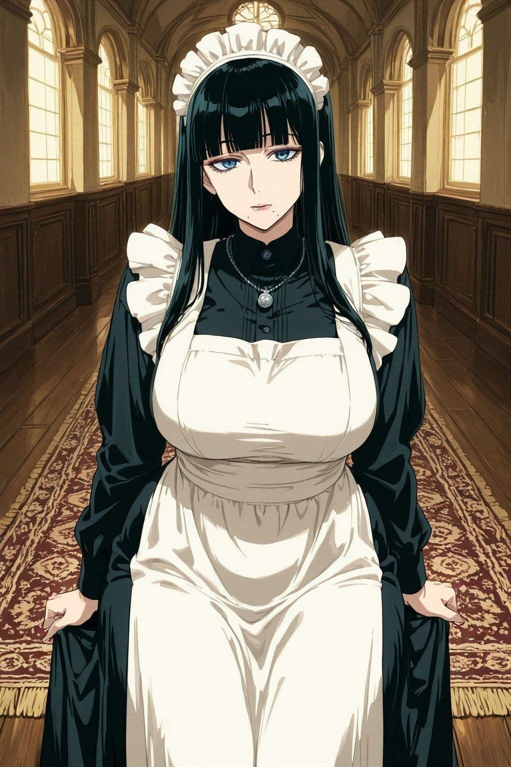 爆乳メイドと子づくりする毎日 〜住み込みのお姉さんに中出し〜【CG集302枚】 サンプル1