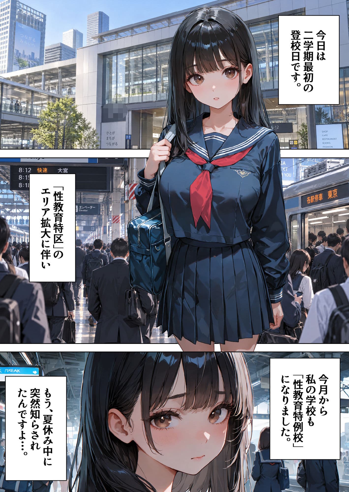 性教育学園X やりまくり！痴●専用車両編3 vol.64【セリフ入有】 サンプル1