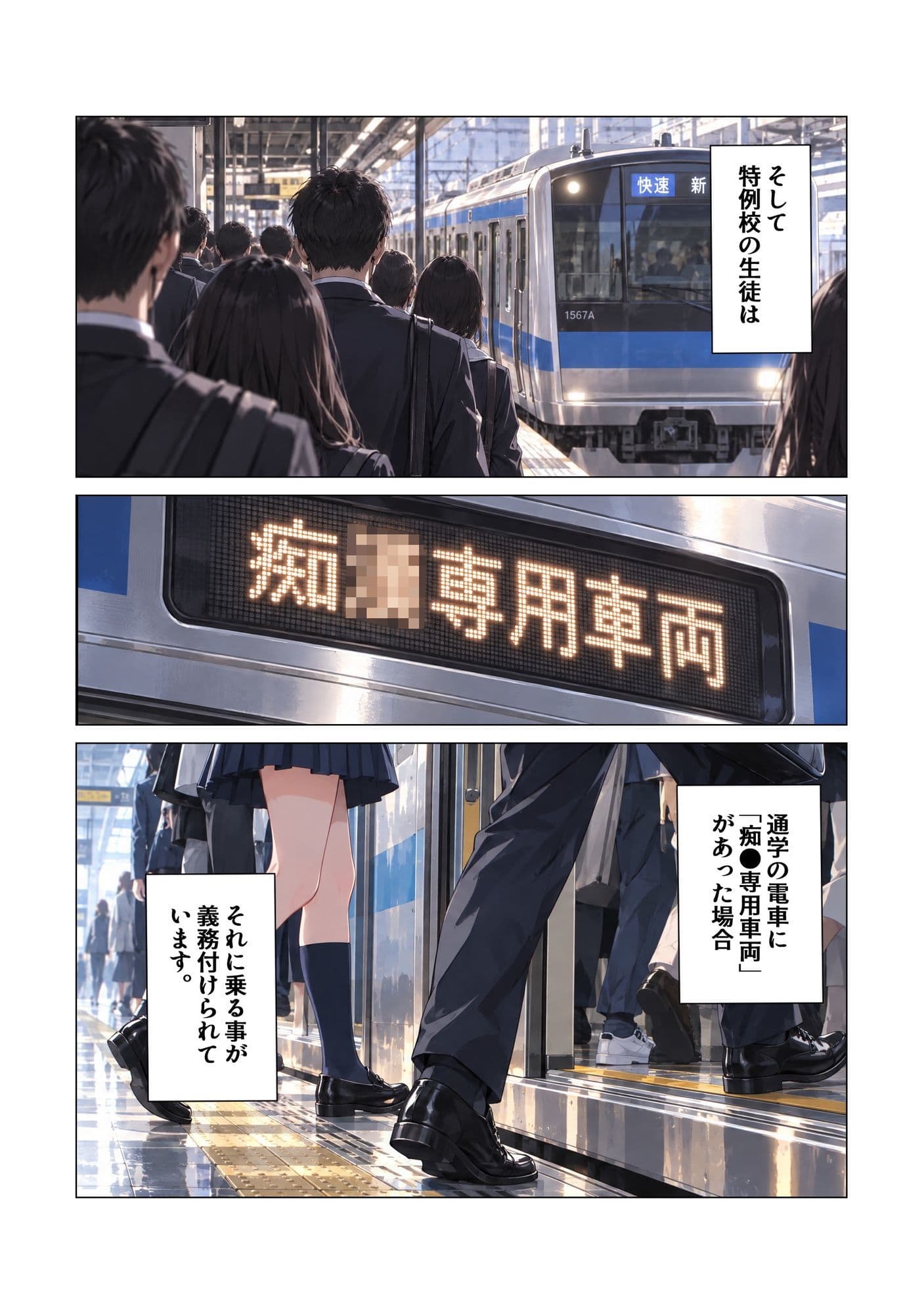 性教育学園X やりまくり！痴●専用車両編3 vol.64【セリフ入有】 サンプル2