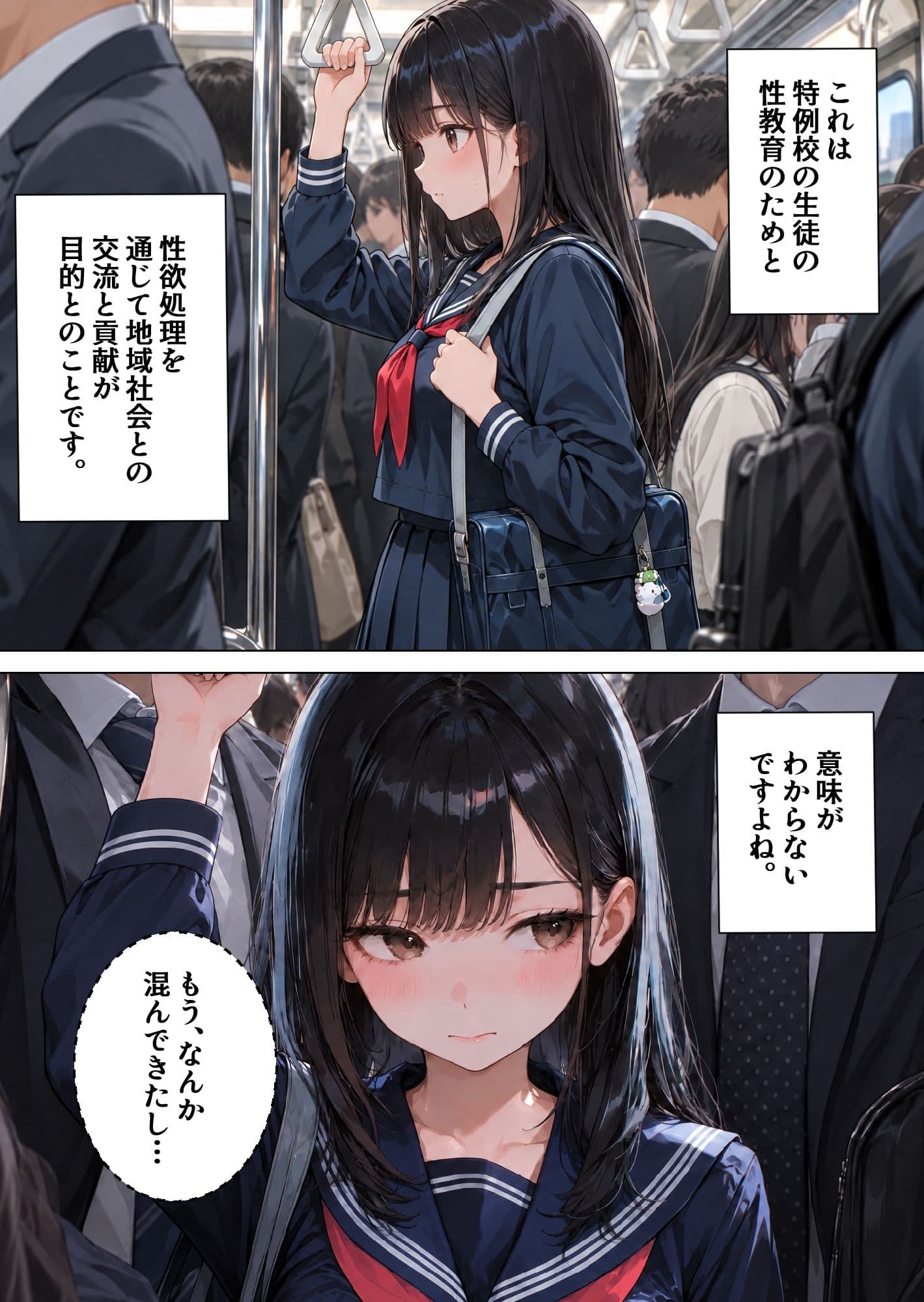 性教育学園X やりまくり！痴●専用車両編3 vol.64【セリフ入有】 サンプル3