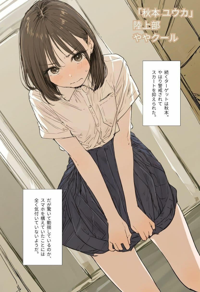 制服女子の生パンティを盗撮していたらクラスメイトにバレて大ピンチ！？ サンプル4