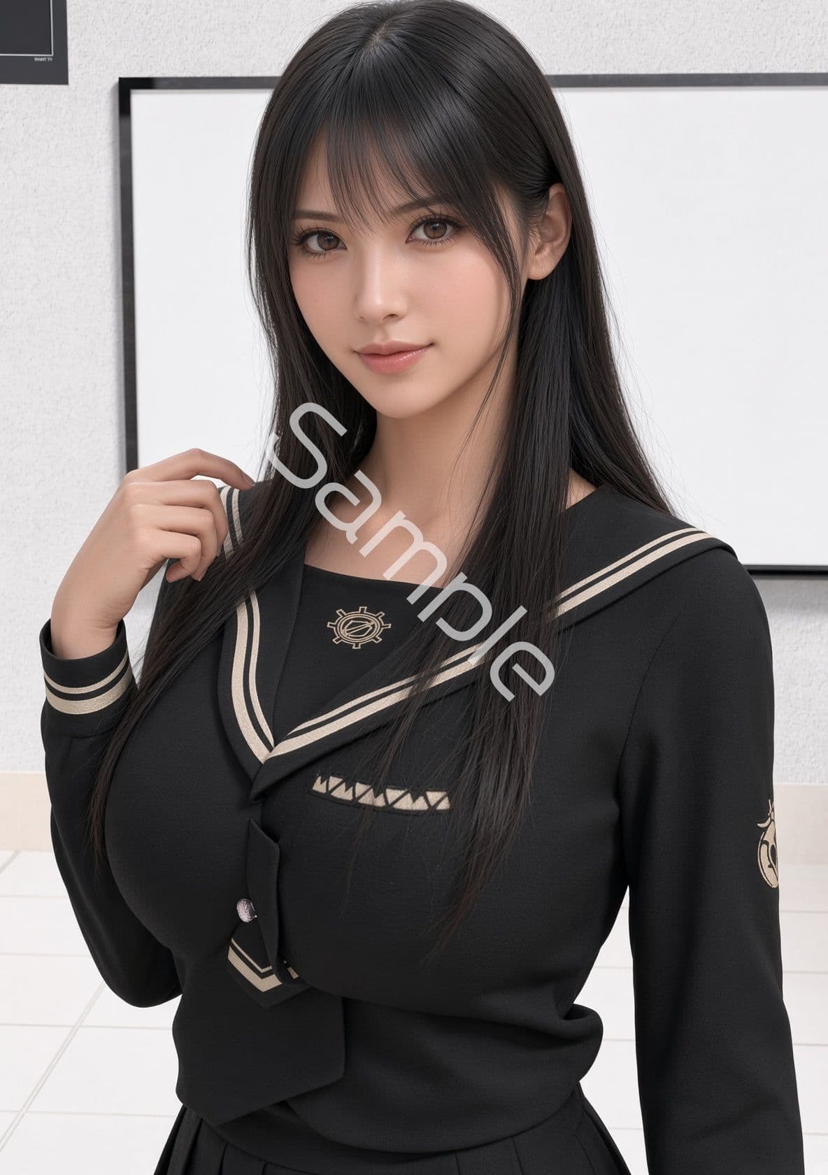 才色兼備の万能女性格闘家 霧島 愛唯の学生モデル風写真集The Real_03 サンプル6